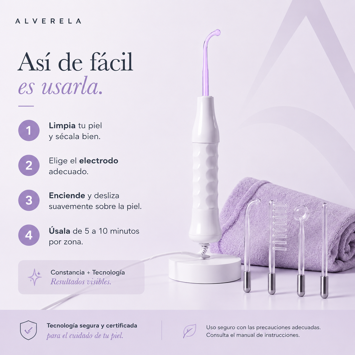 LUMÉ™ Sistema portátil de cuidado facial y capilar